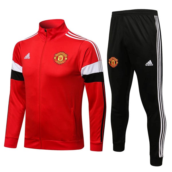 Chandal Manchester United 2022 Rojo Negro Blanco